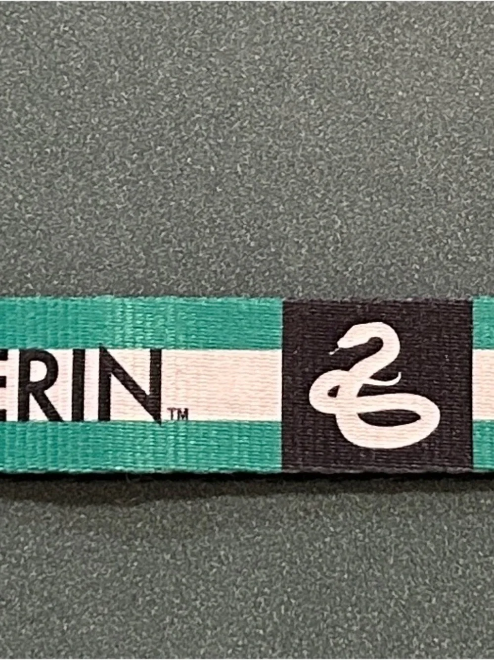 Bioworld Green and White Harry Potter Ribbon Key Strap
